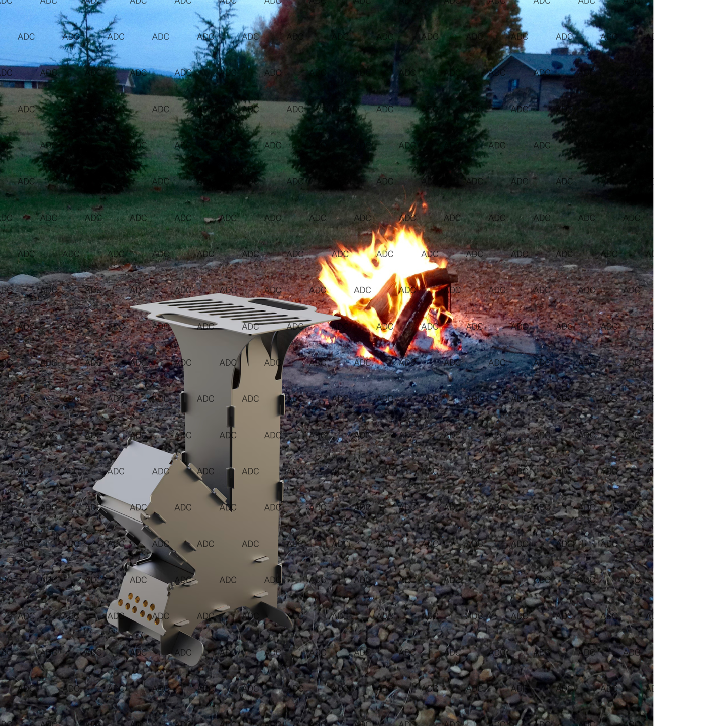 Collapsible Rocket Stove