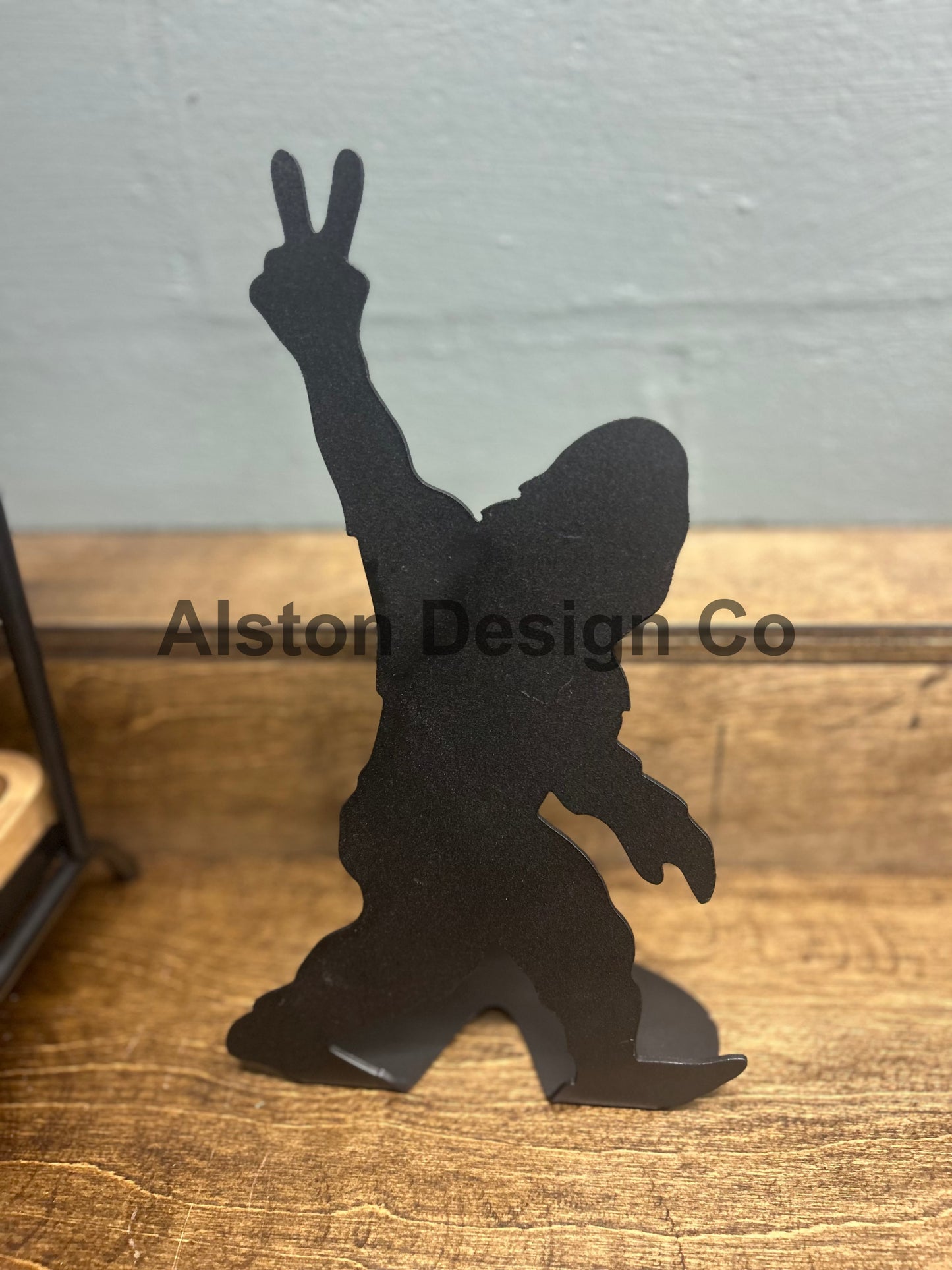 Mini Bigfoot Sasquatch Desk Silhouette – Handmade Metal Figurine