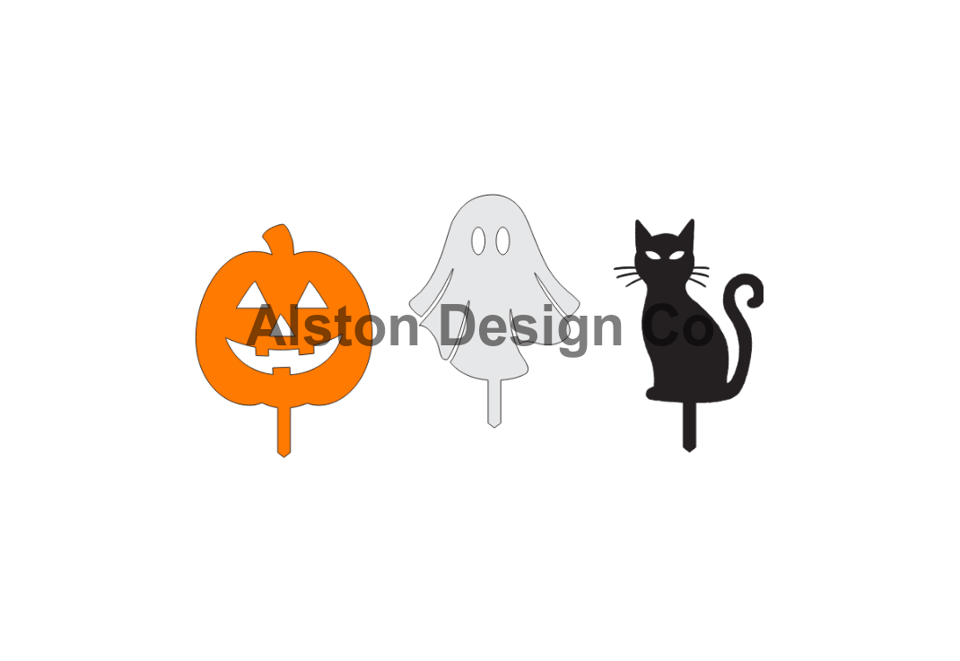 Halloween Yard Stakes – Handmade Metal Outdoor Decorations