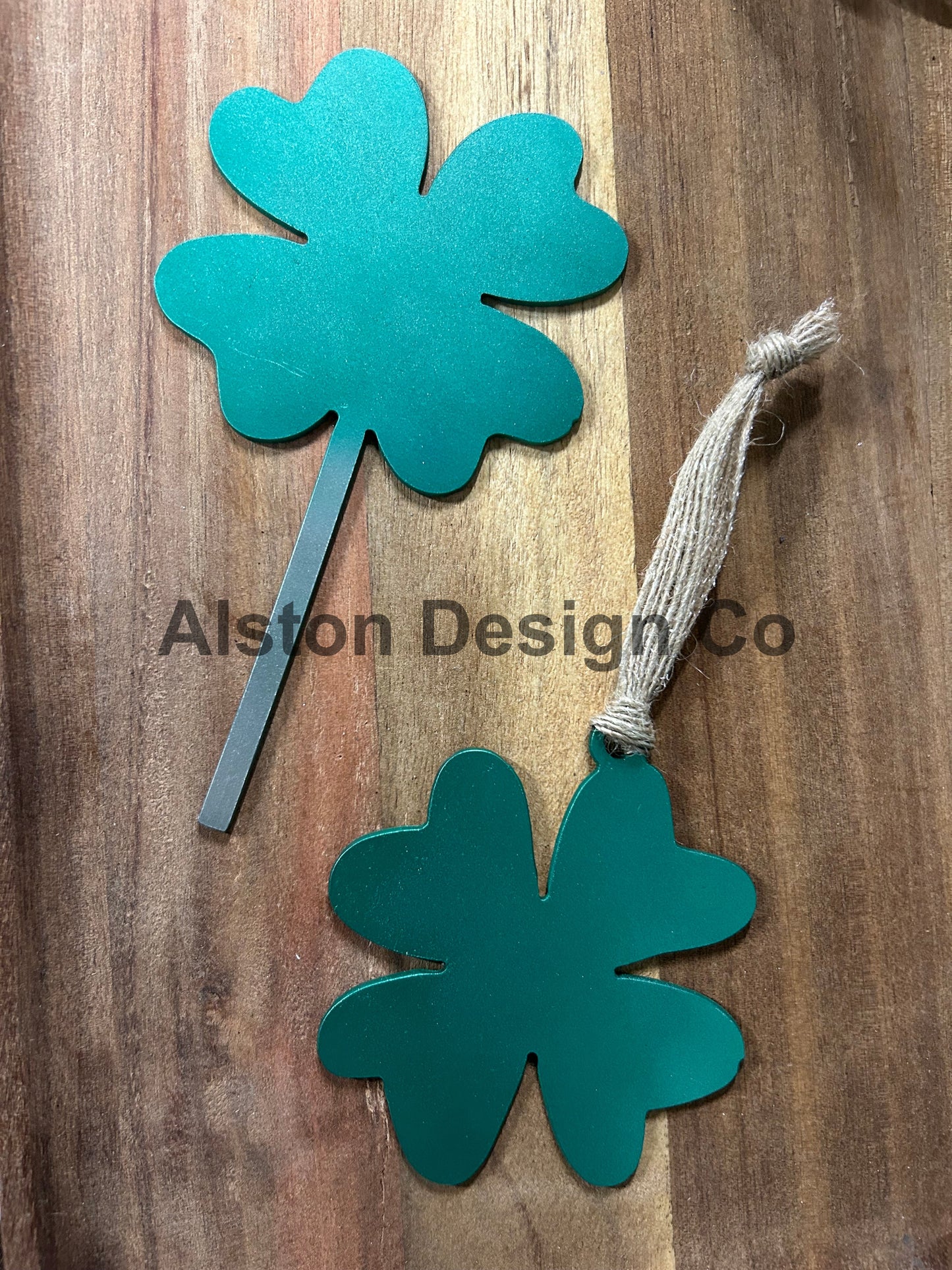 Shamrock clover ornament stake