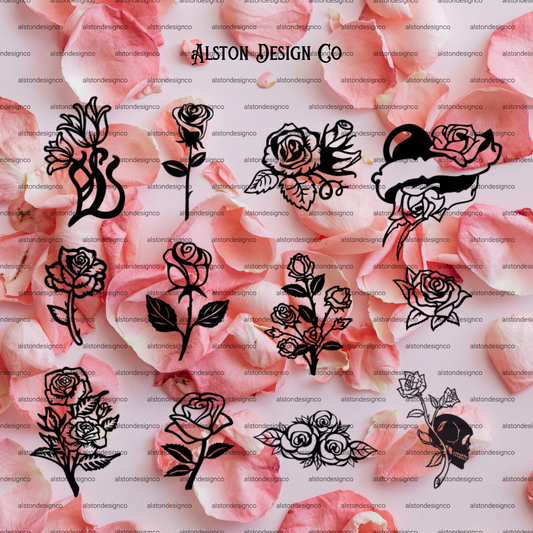 Metal Roses flowers