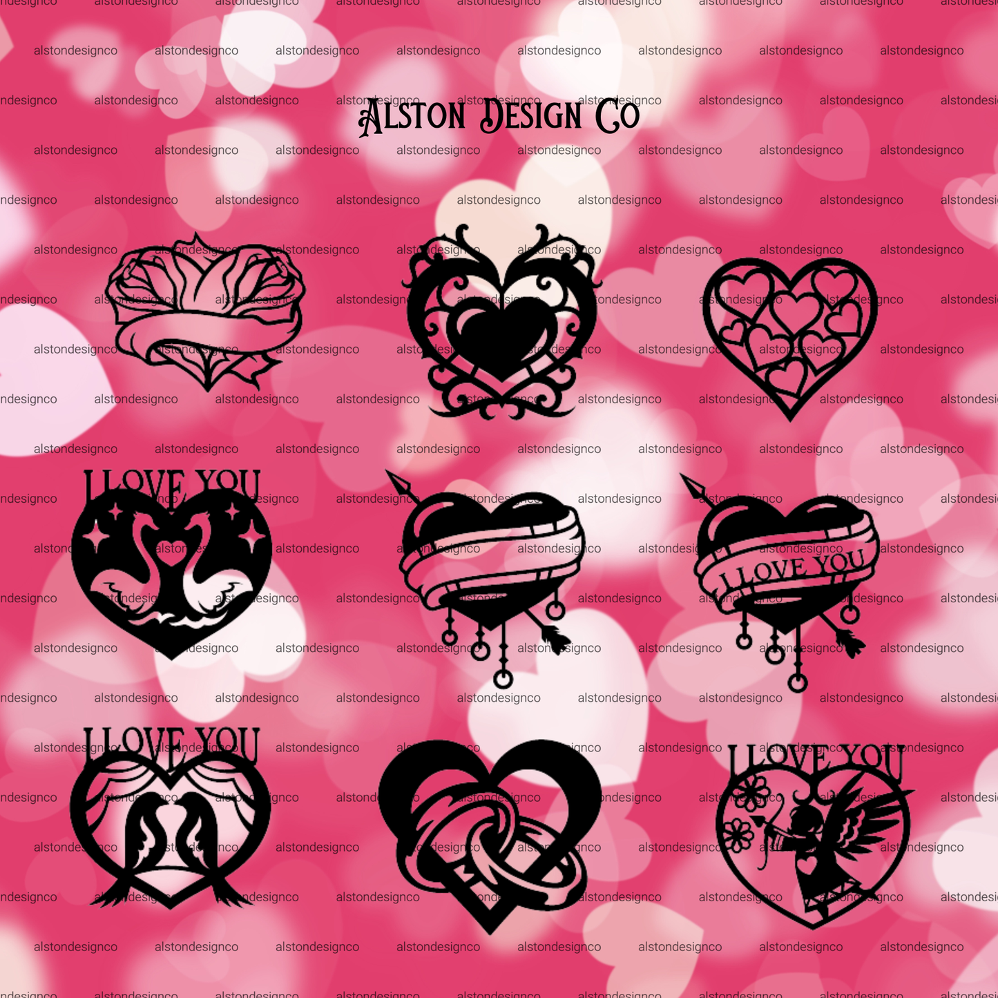 Metal Heart flowers