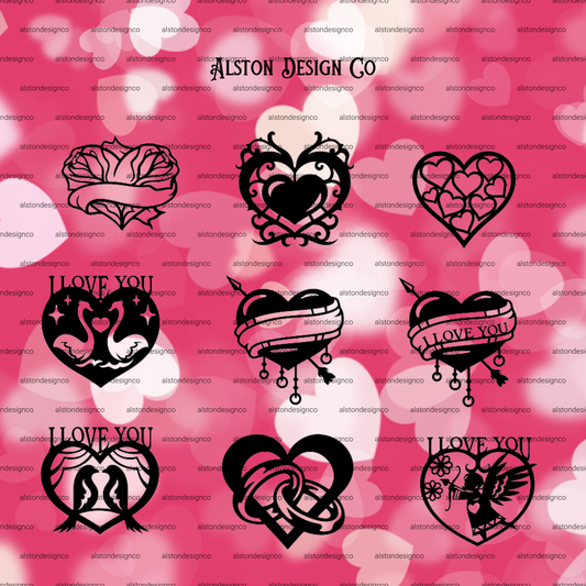 Metal Heart flowers