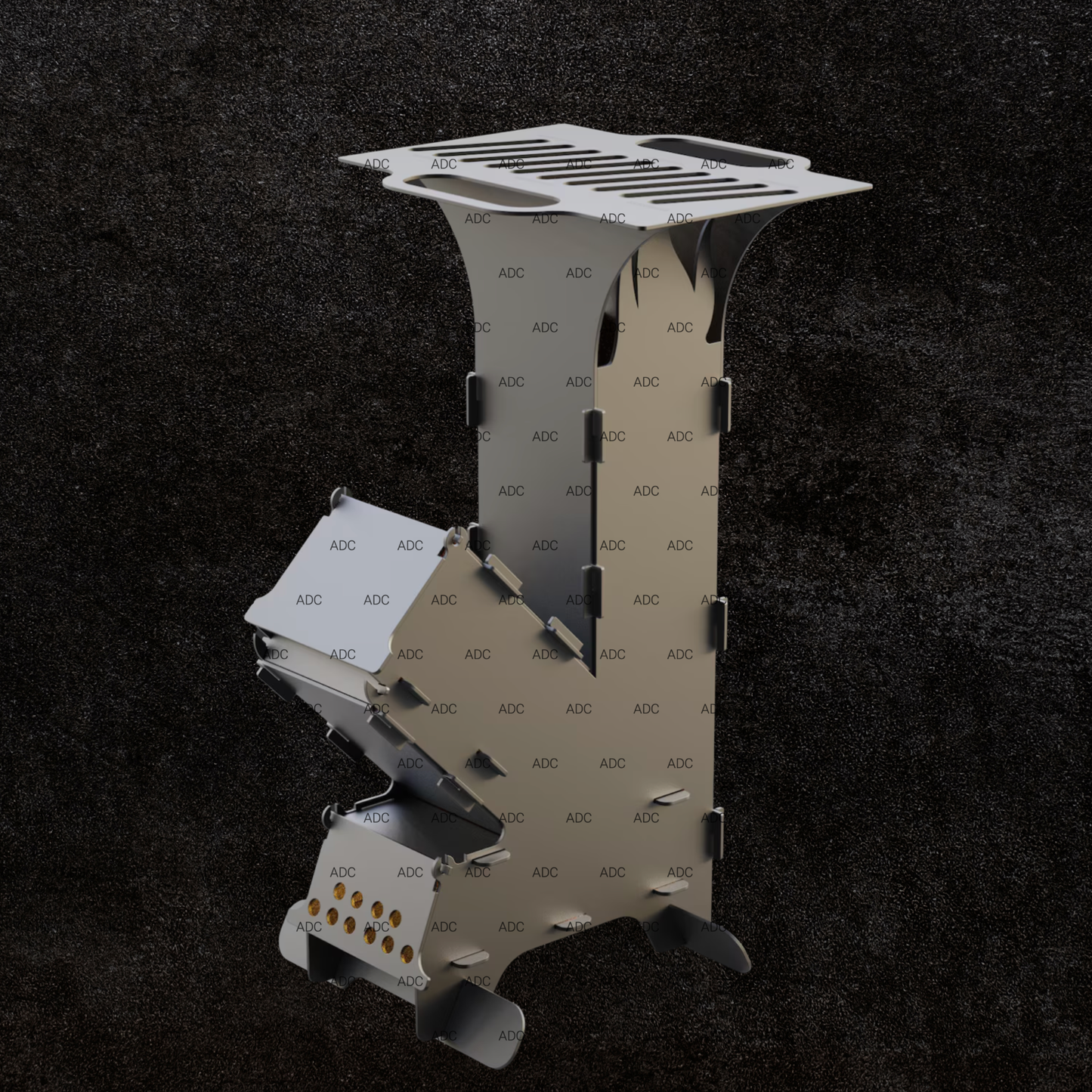 Collapsible Rocket Stove